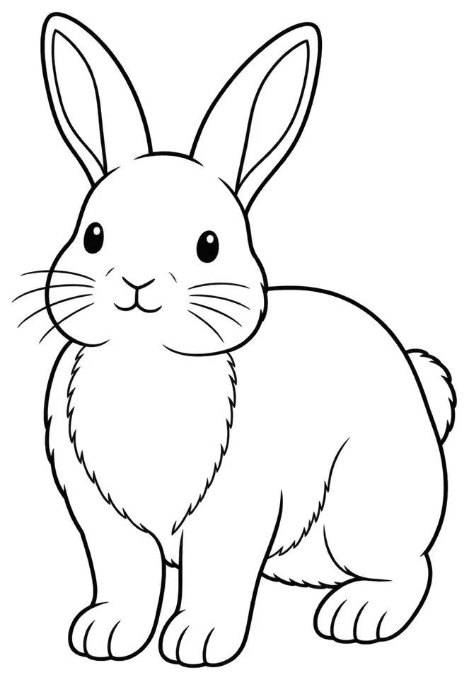 Coloriage de Gris du Bourbonnais : dessin au trait noir à colorier
