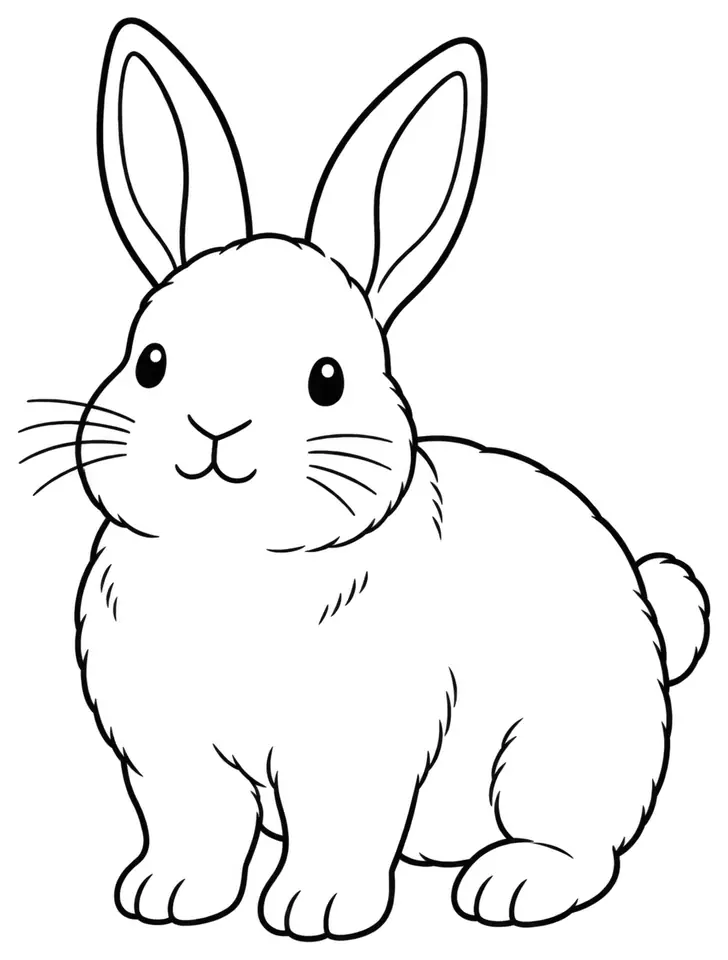 Coloriage de Nain rex : dessin au trait noir à colorier