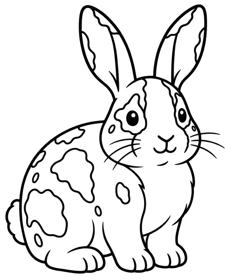 Coloriage de Papillon rhénan : dessin au trait noir à colorier