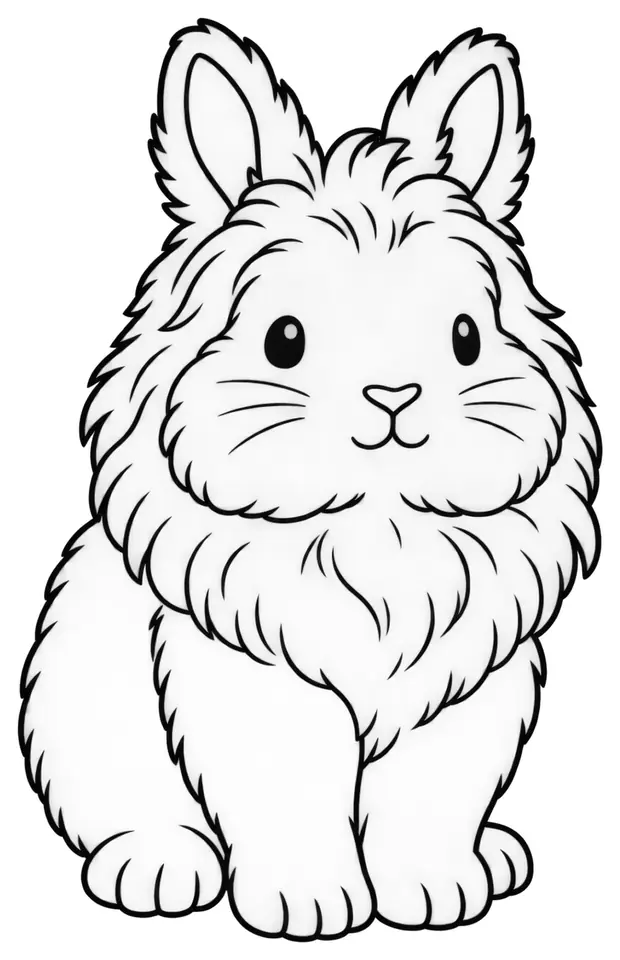 Coloriage de Tête de lion : dessin au trait noir à colorier