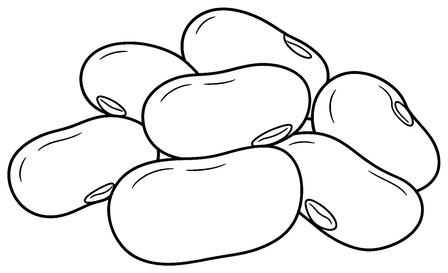 Coloriage de Mogette de Vendée : dessin au trait noir à colorier