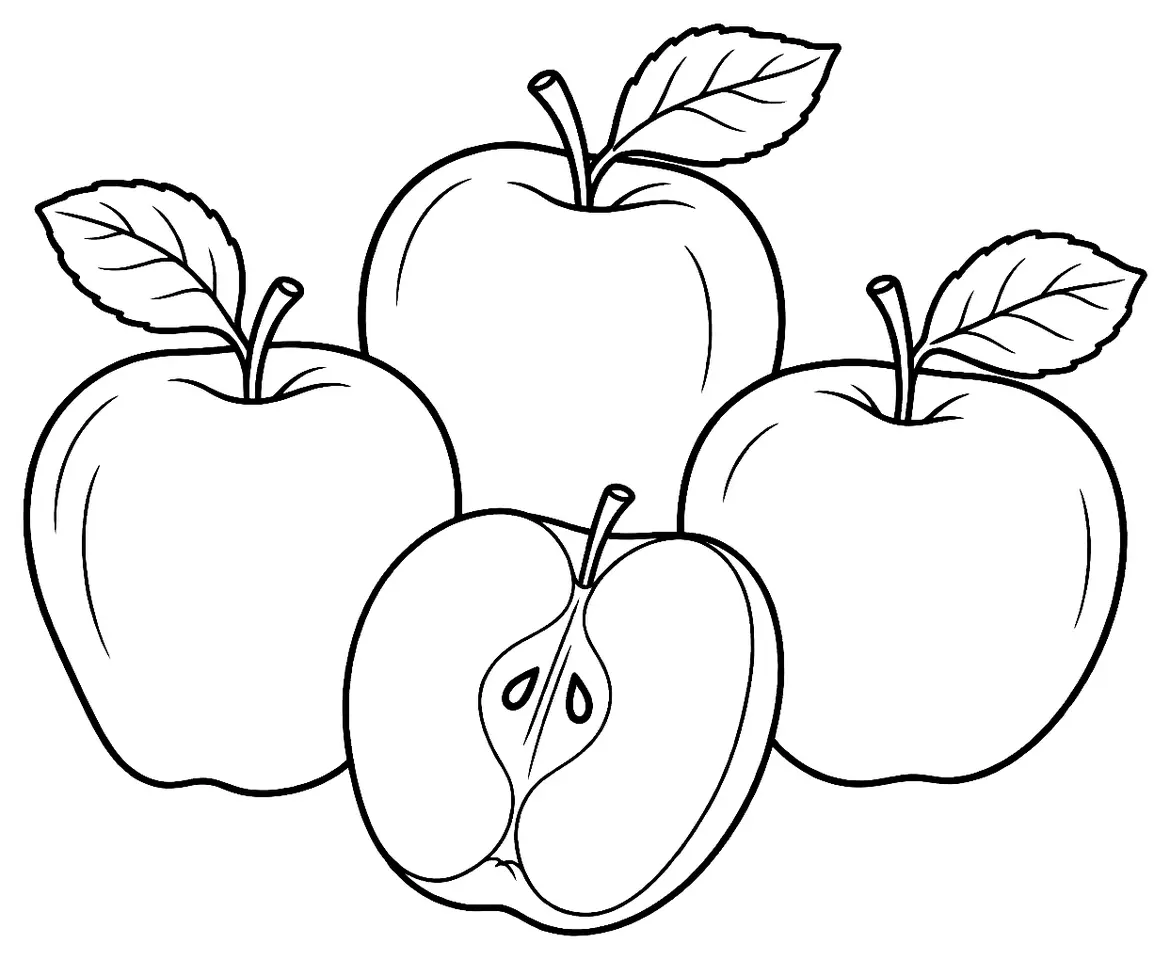 Coloriage de Arctic (légume) : dessin au trait noir à colorier