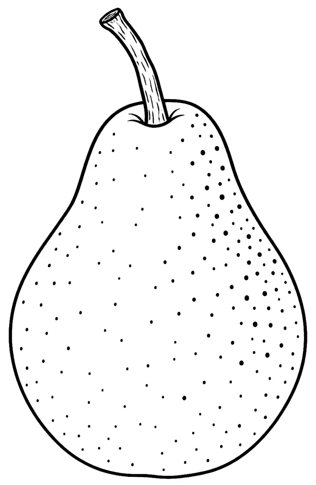 Coloriage de Belle épine du Mas (légume) : dessin au trait noir à colorier