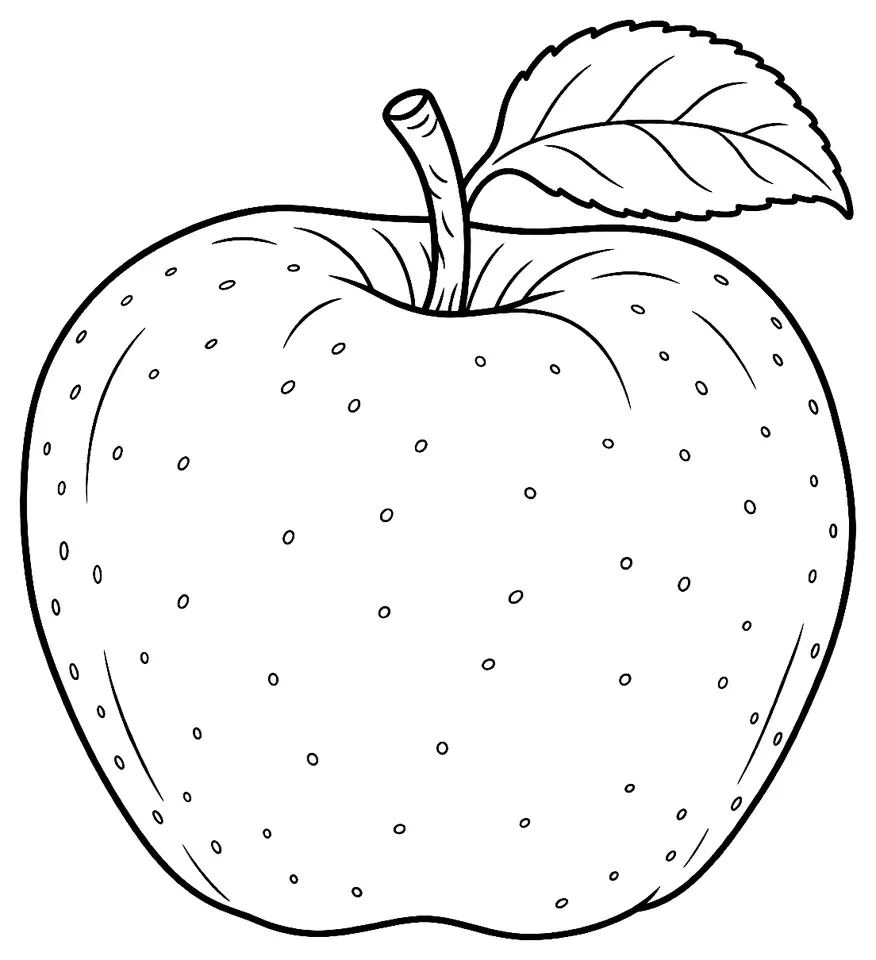 Coloriage de Chantecler (légume) : dessin au trait noir à colorier