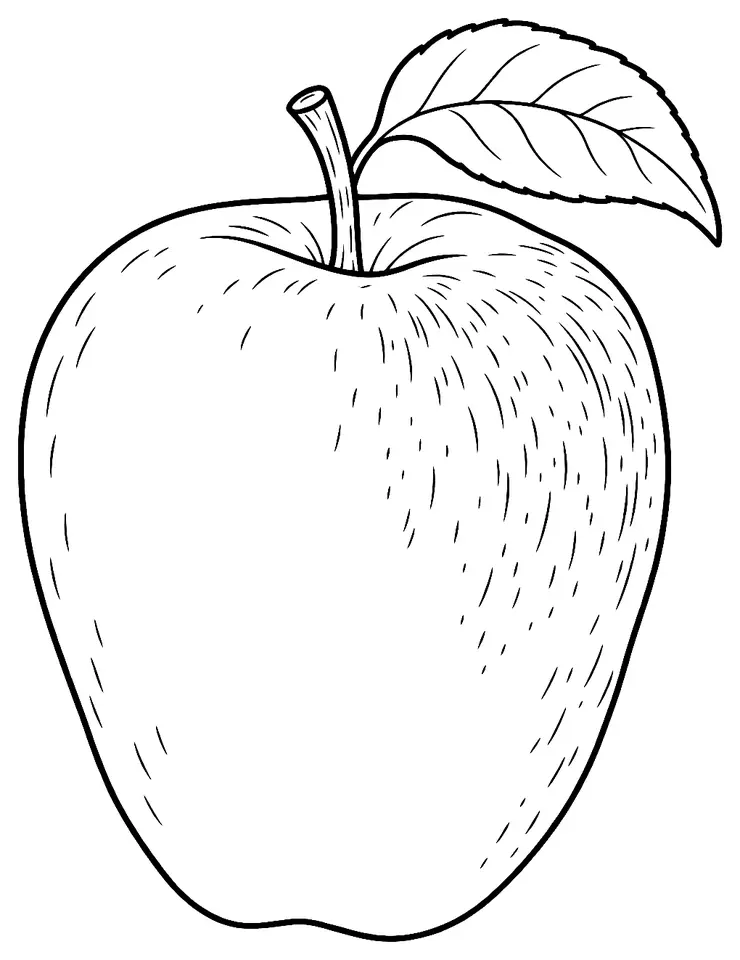 Coloriage de Enterprise (légume) : dessin au trait noir à colorier