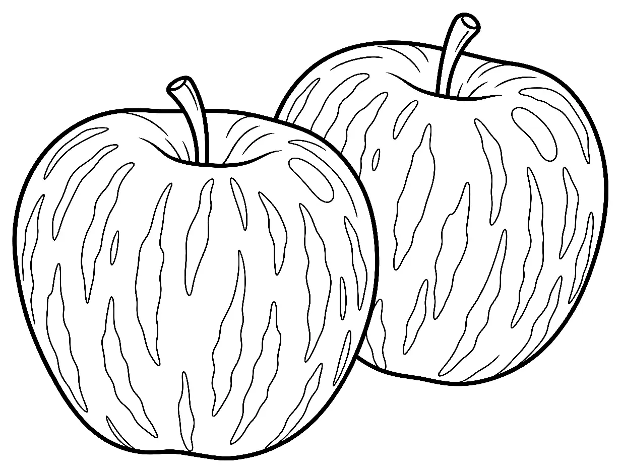 Coloriage de Florina (légume) : dessin au trait noir à colorier