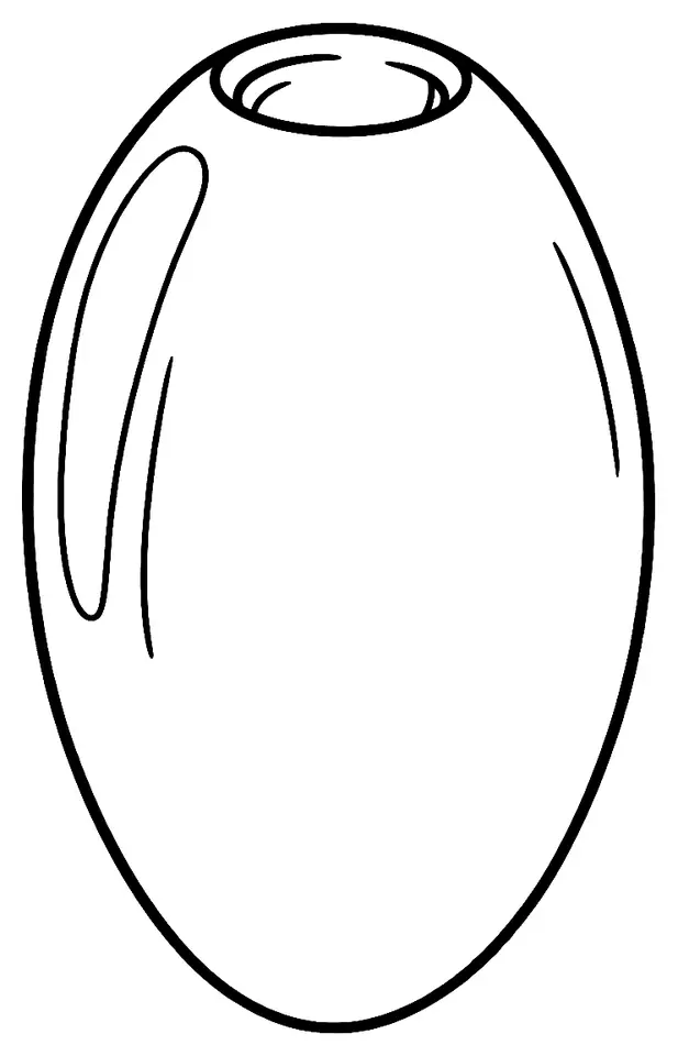 Coloriage de Germaine (légume) : dessin au trait noir à colorier