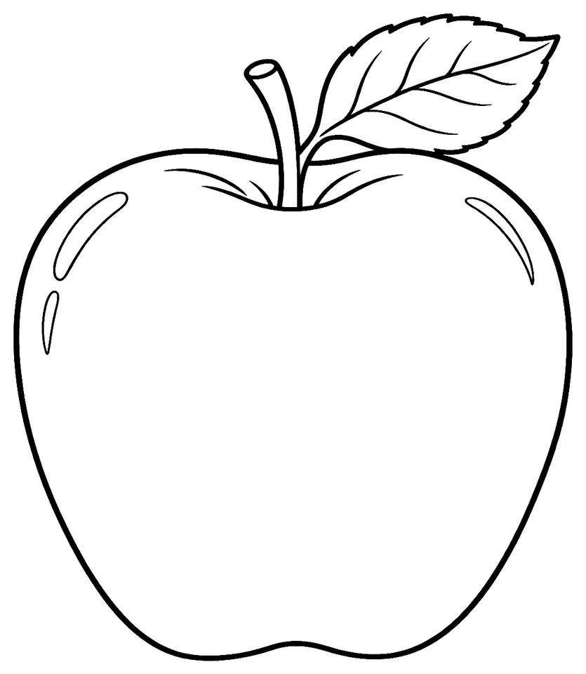 Coloriage de Golden Orange (légume) : dessin au trait noir à colorier