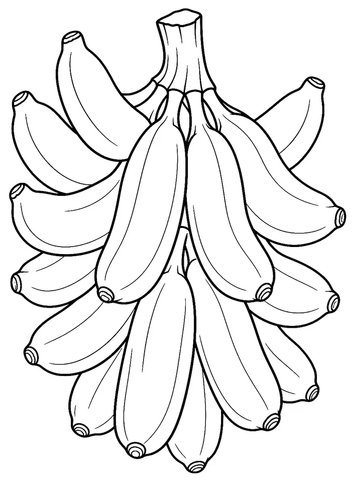 Coloriage de Gros Michel : dessin au trait noir à colorier