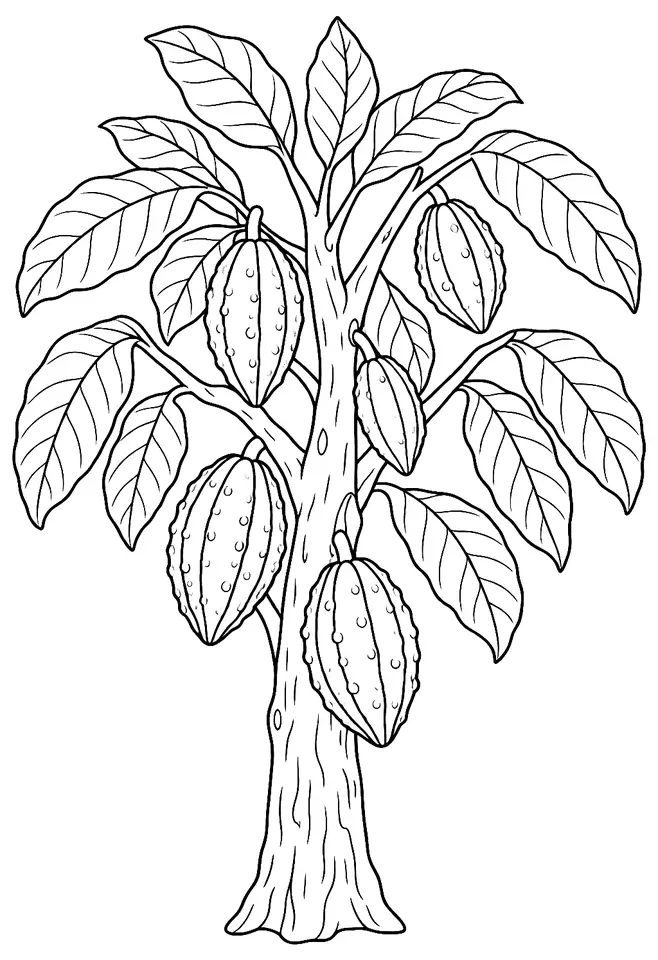 Coloriage de Guiana : dessin au trait noir à colorier