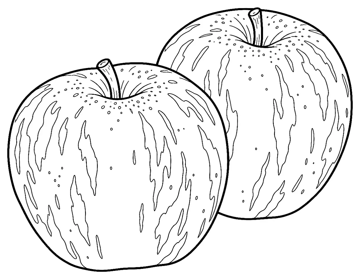 Coloriage de Melrose (légume) : dessin au trait noir à colorier
