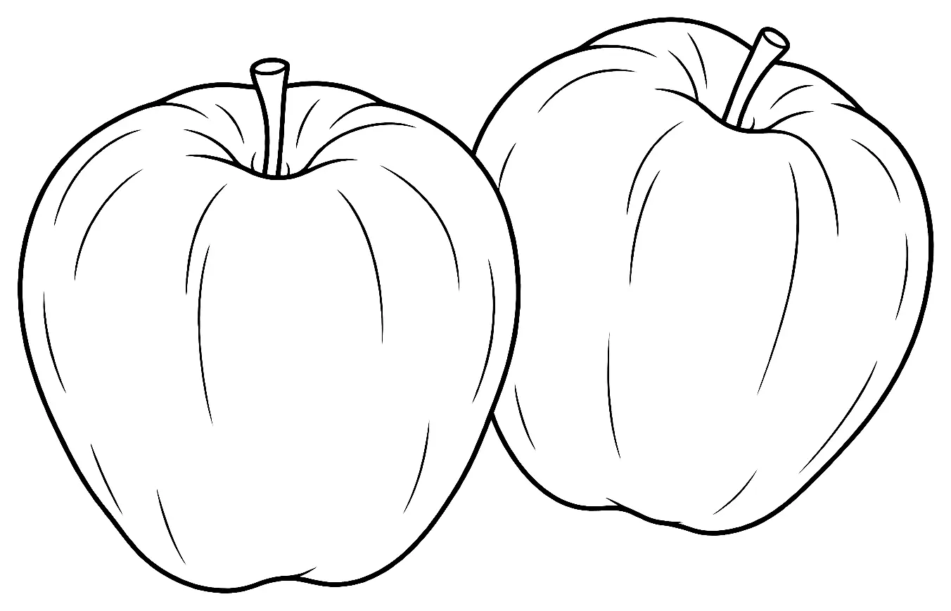 Coloriage de Transparente blanche (légume) : dessin au trait noir à colorier
