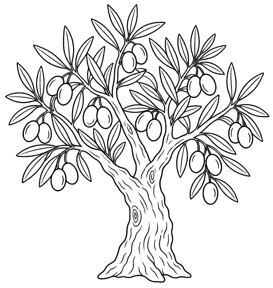 Coloriage de Verdale des Pyrénées-Orientales (légume) : dessin au trait noir à colorier