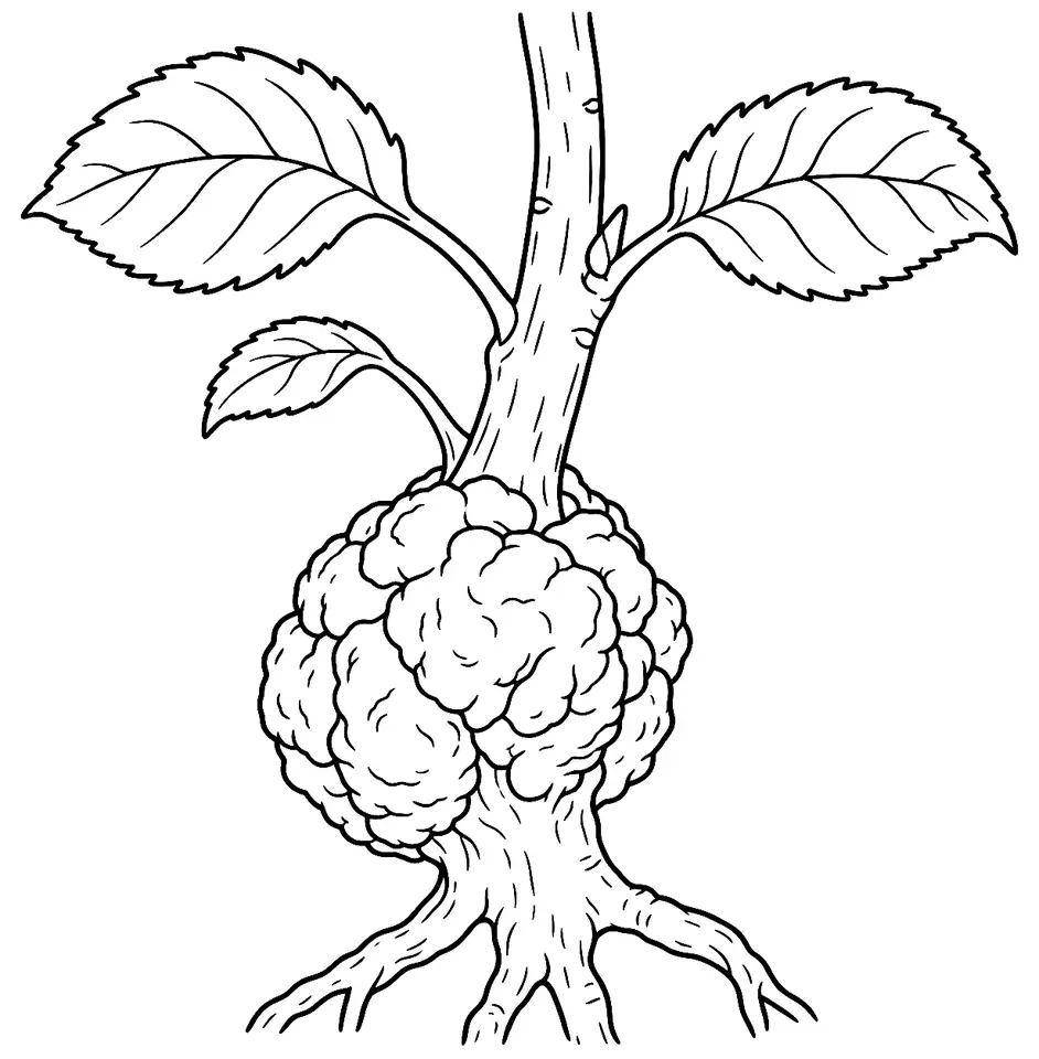 Coloriage de Galle du collet : dessin au trait noir à colorier