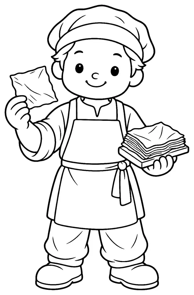 Coloriage de Batteur d’or : dessin au trait noir à colorier