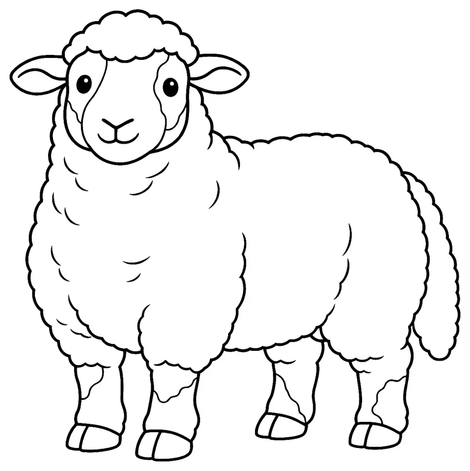 Coloriage de Arcott Canadien : dessin au trait noir à colorier