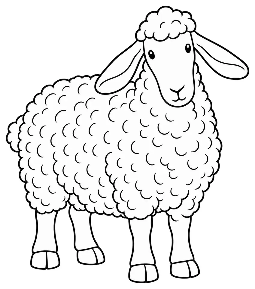 Coloriage de Aure et campan : dessin au trait noir à colorier