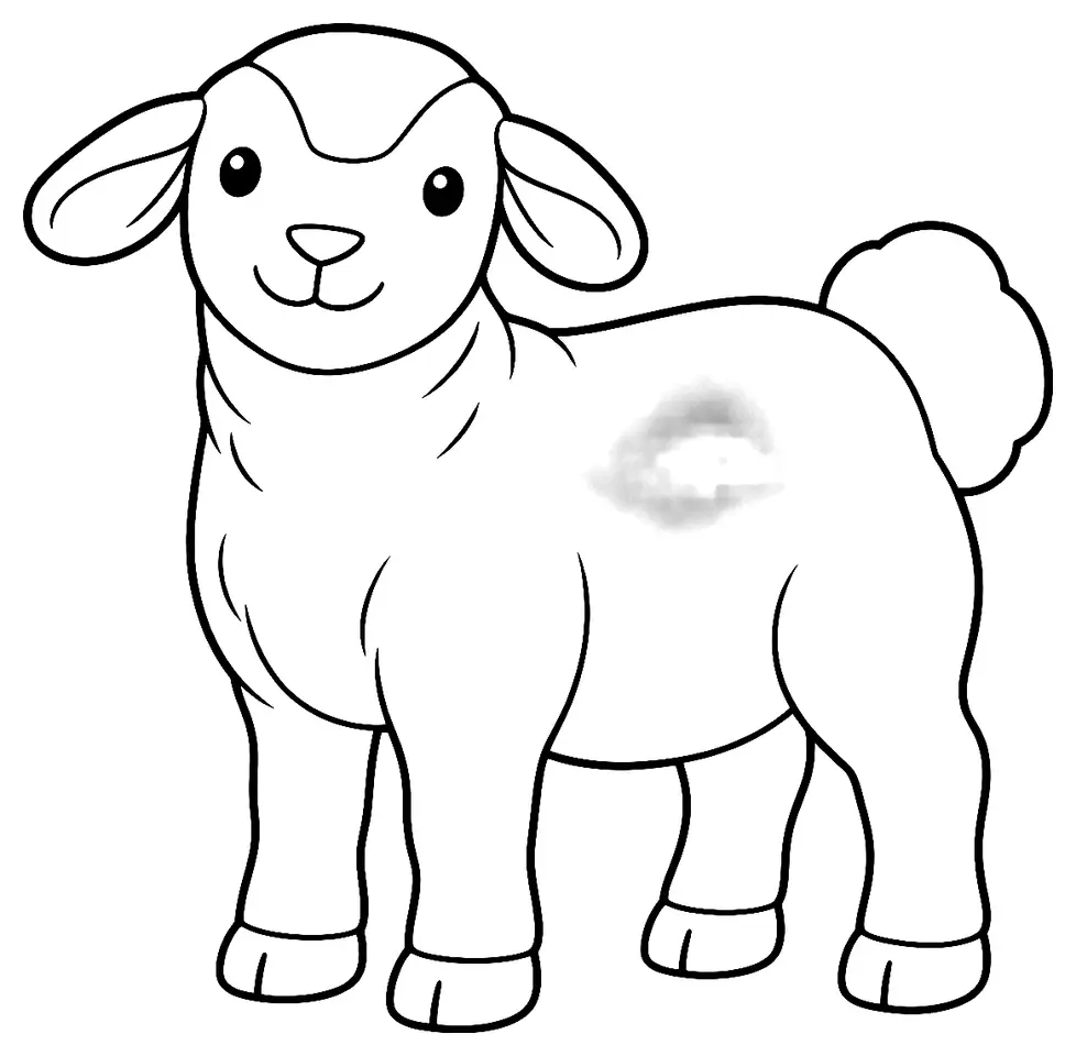 Coloriage de Bapedi : dessin au trait noir à colorier