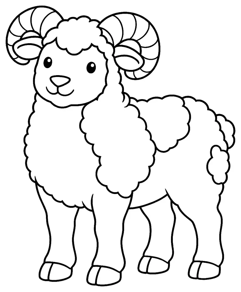 Coloriage de Bonpala : dessin au trait noir à colorier
