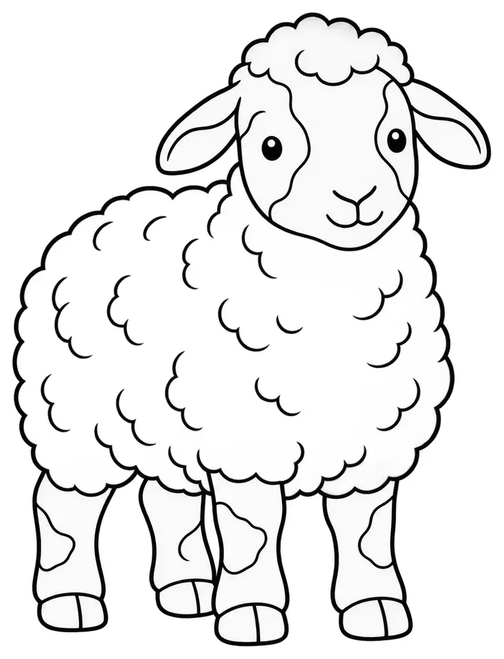 Coloriage de Castillonnaise : dessin au trait noir à colorier