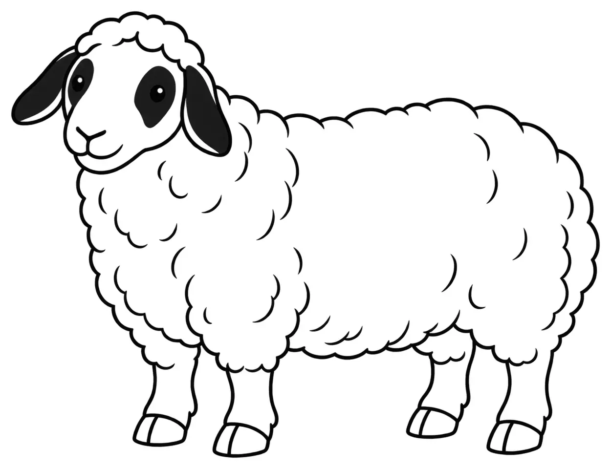 Coloriage de Causses du Lot : dessin au trait noir à colorier