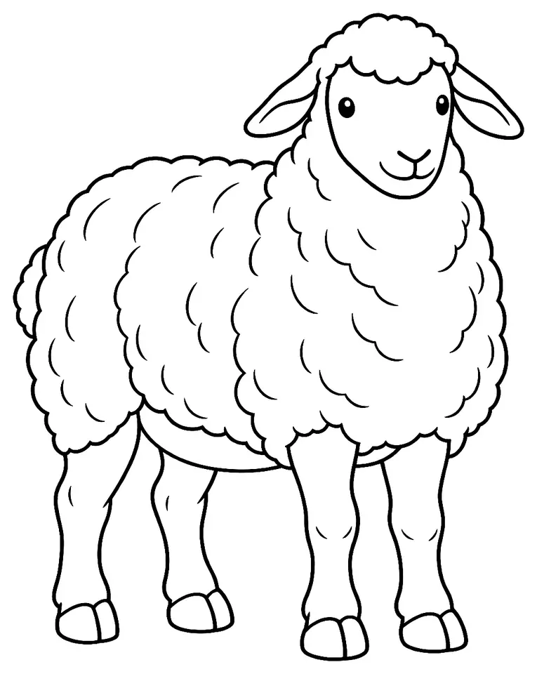 Coloriage de Cobourg : dessin au trait noir à colorier