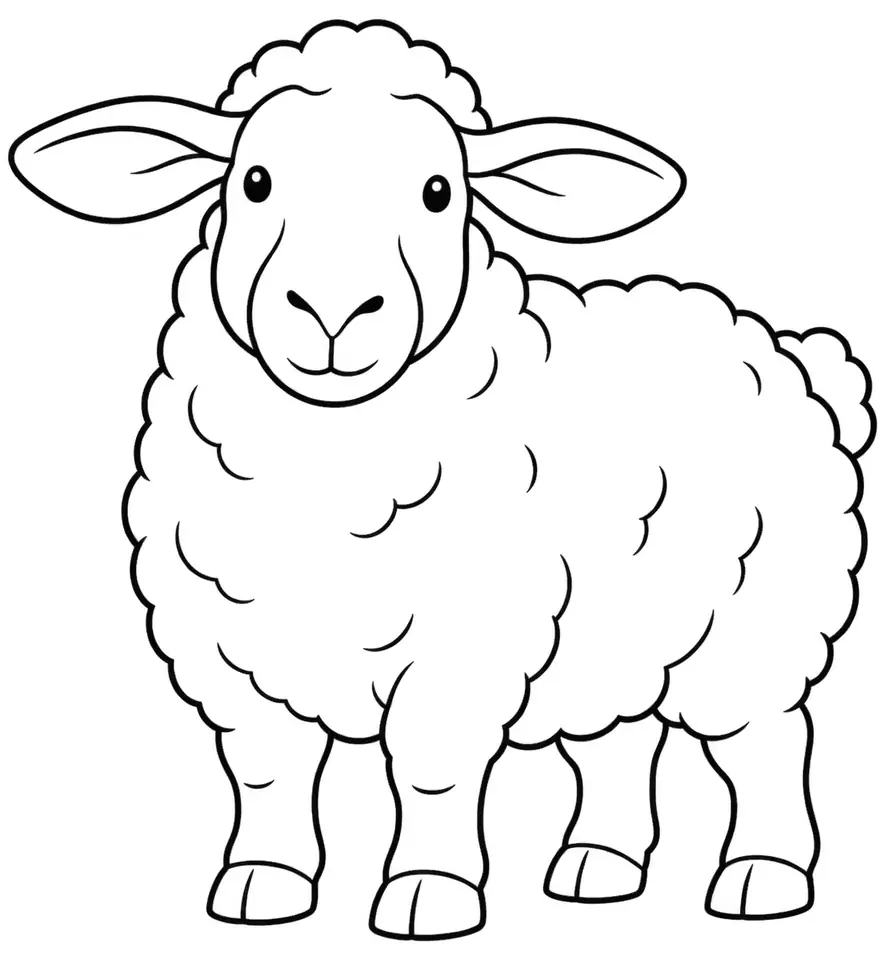 Coloriage de Cotentin : dessin au trait noir à colorier