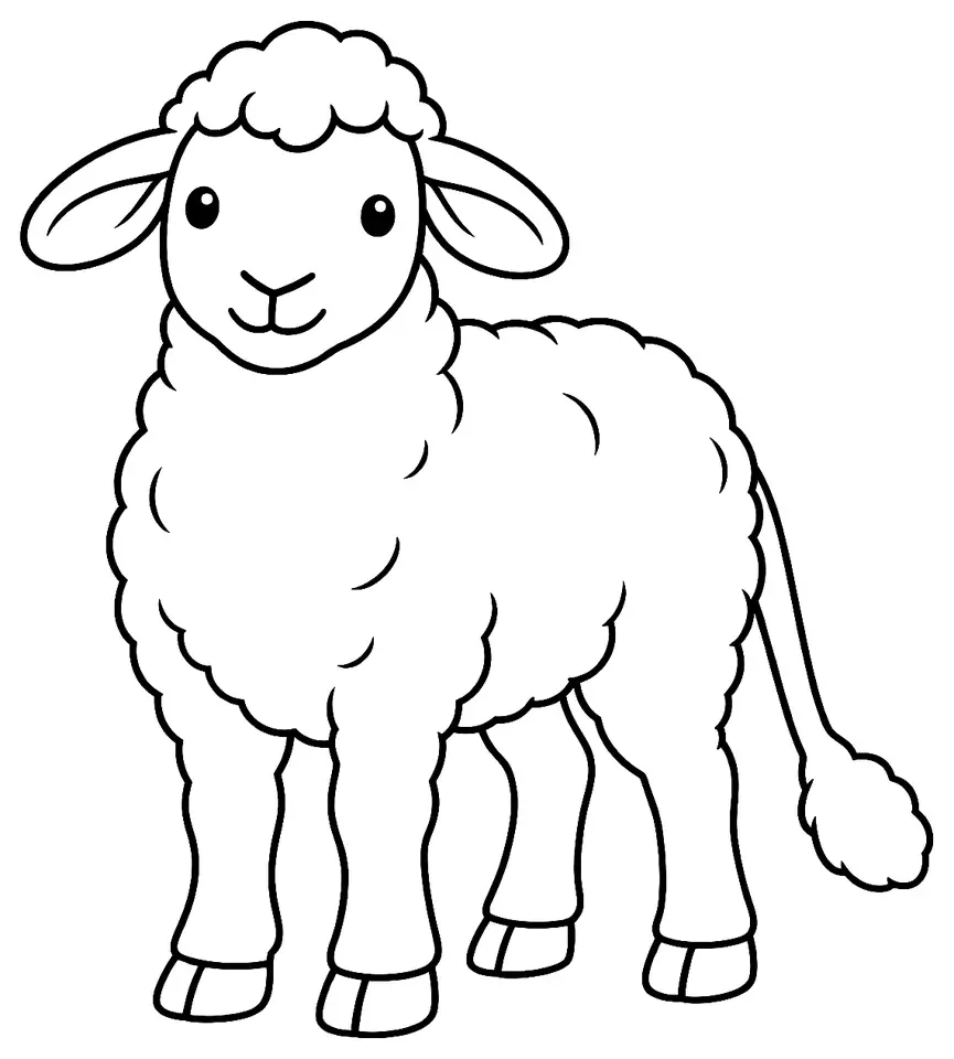 Coloriage de Duben : dessin au trait noir à colorier