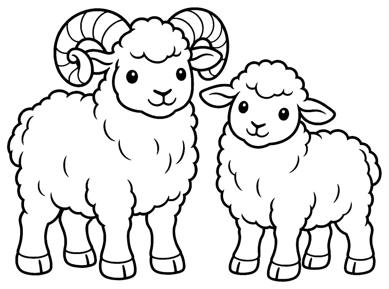 Coloriage de Garole : dessin au trait noir à colorier