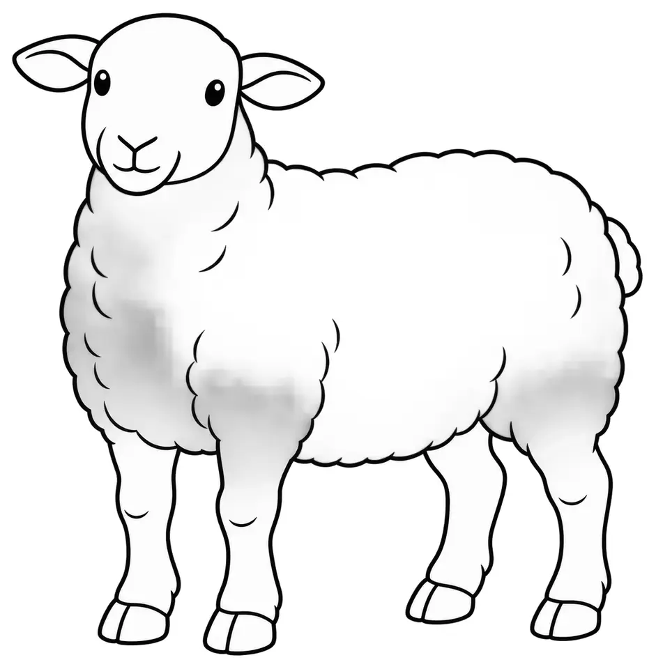 Coloriage de INRA 401 : dessin au trait noir à colorier