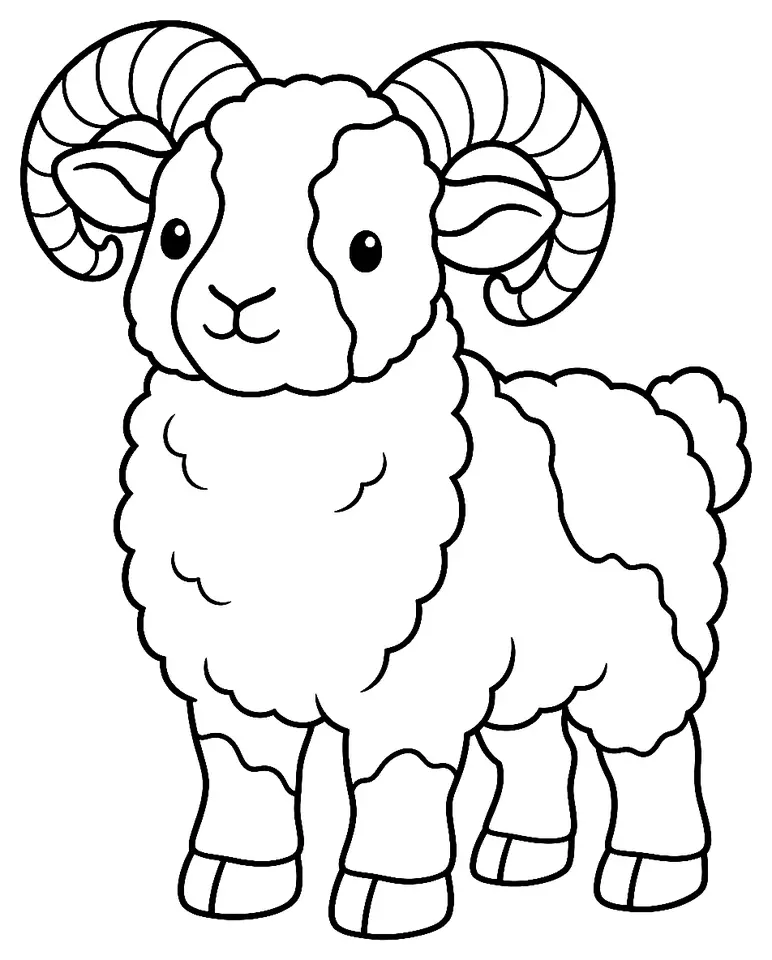 Coloriage de Kalarrytiko : dessin au trait noir à colorier