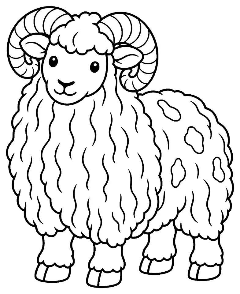 Coloriage de Linca : dessin au trait noir à colorier