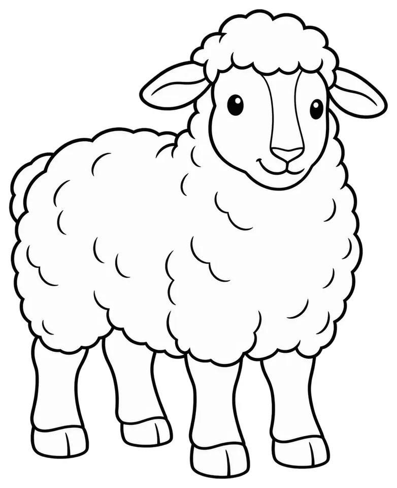 Coloriage de Mourérous : dessin au trait noir à colorier