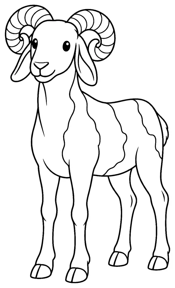Coloriage de Peul-peul : dessin au trait noir à colorier