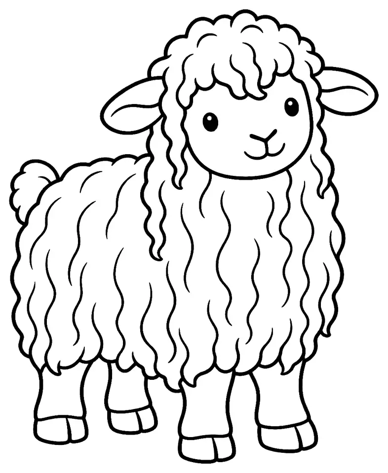 Coloriage de Roslag : dessin au trait noir à colorier