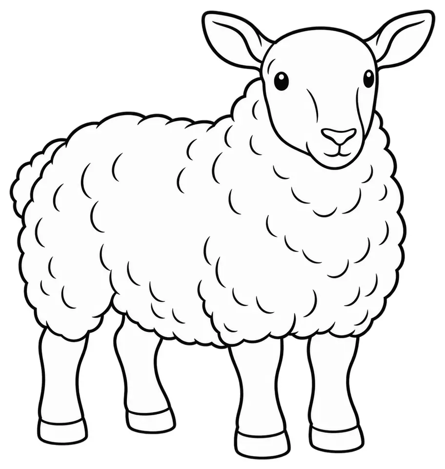 Coloriage de Roussin de la Hague : dessin au trait noir à colorier