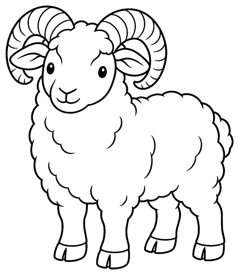 Coloriage de Sicilo-Sarde : dessin au trait noir à colorier