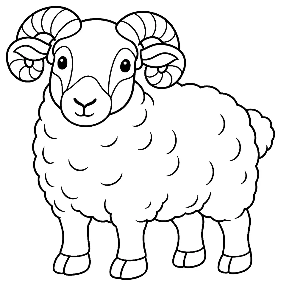 Coloriage de Swaledale : dessin au trait noir à colorier