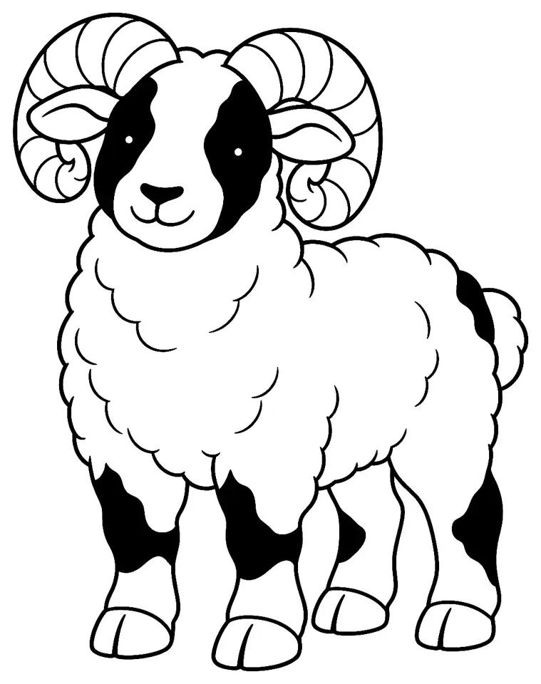 Coloriage de Thraki : dessin au trait noir à colorier