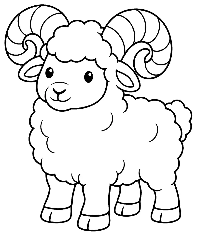 Coloriage de Zerasca : dessin au trait noir à colorier