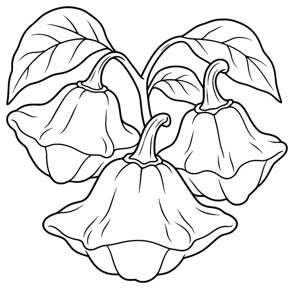 Coloriage de Bishop’s crown : dessin au trait noir à colorier