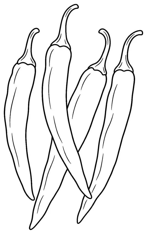 Coloriage de Chile de árbol : dessin au trait noir à colorier