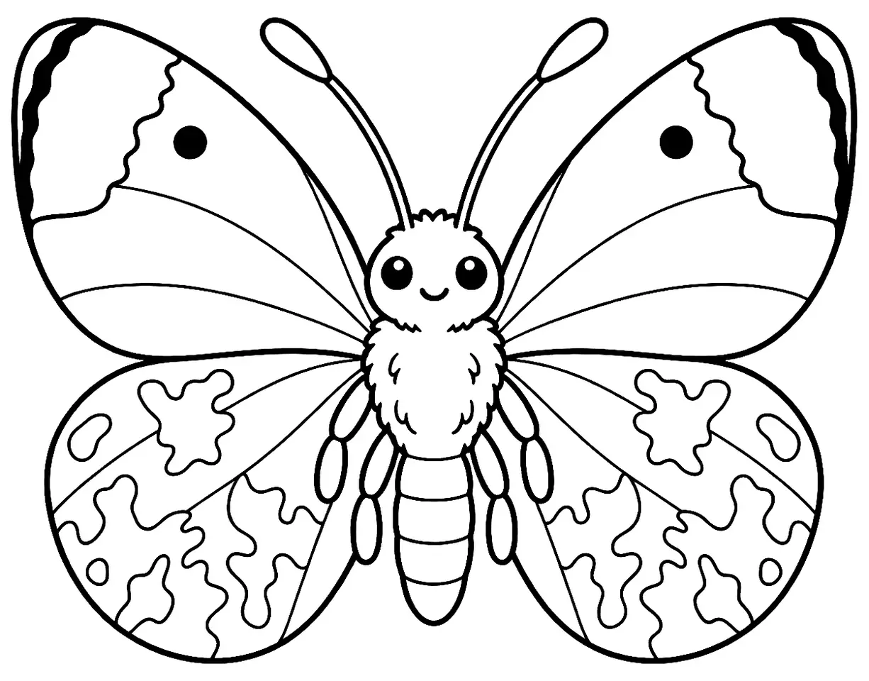 Coloriage de Aurore : dessin au trait noir à colorier