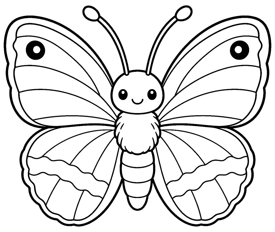 Coloriage de Myrtil : dessin au trait noir à colorier