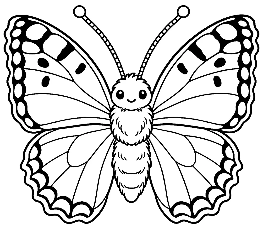 Coloriage de Petite tortue : dessin au trait noir à colorier