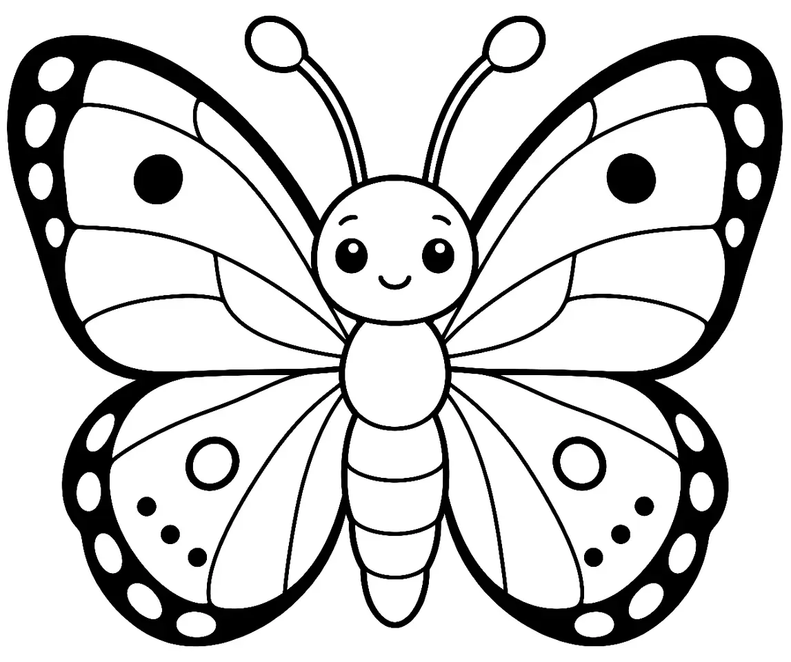 Coloriage de Souci : dessin au trait noir à colorier