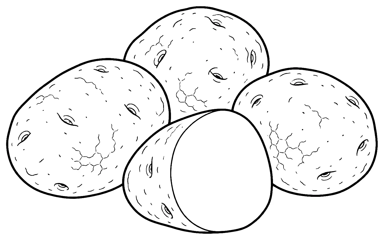 Coloriage de Atlantic : dessin au trait noir à colorier