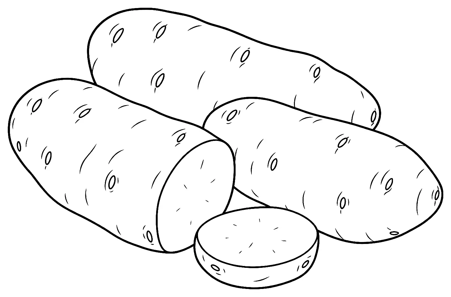 Coloriage de Rosa : dessin au trait noir à colorier
