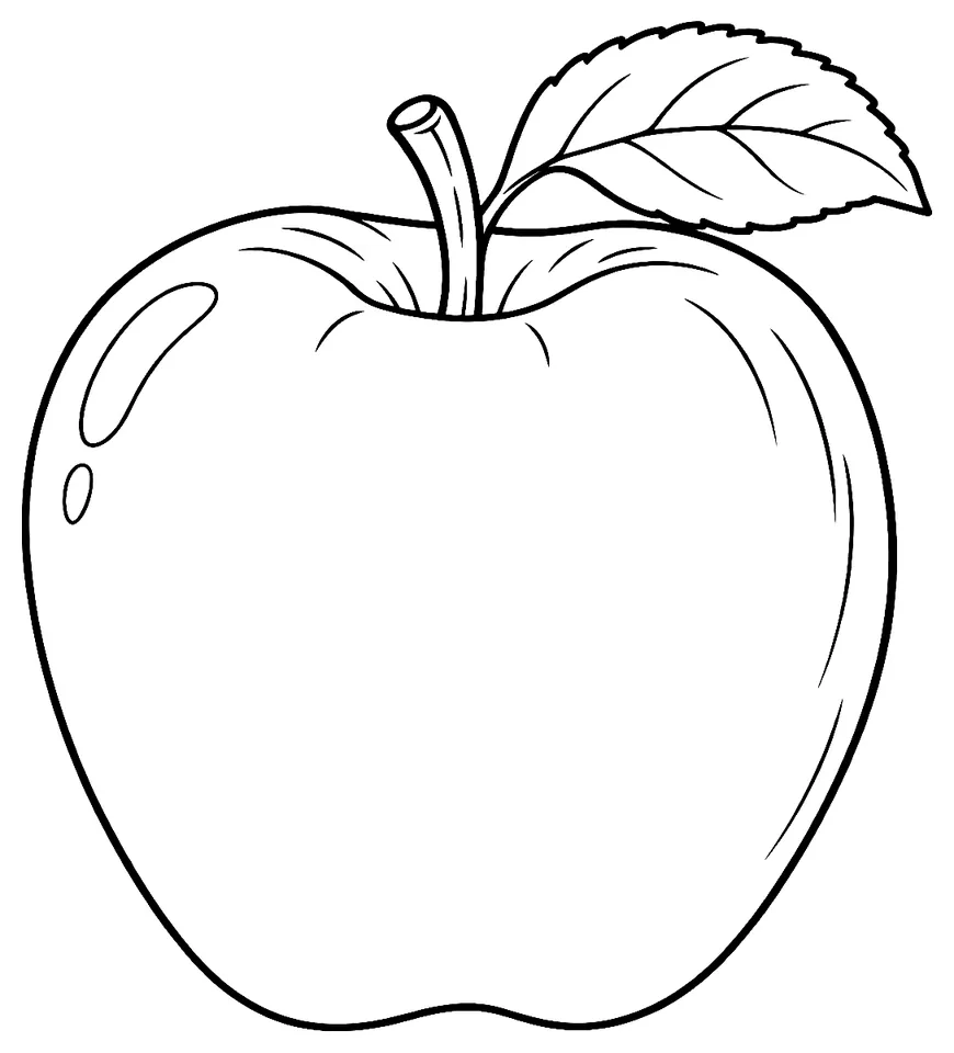 Coloriage de Rome Beauty : dessin au trait noir à colorier