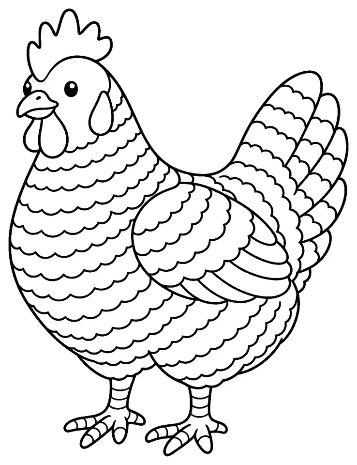Coloriage de Amrock : dessin au trait noir à colorier